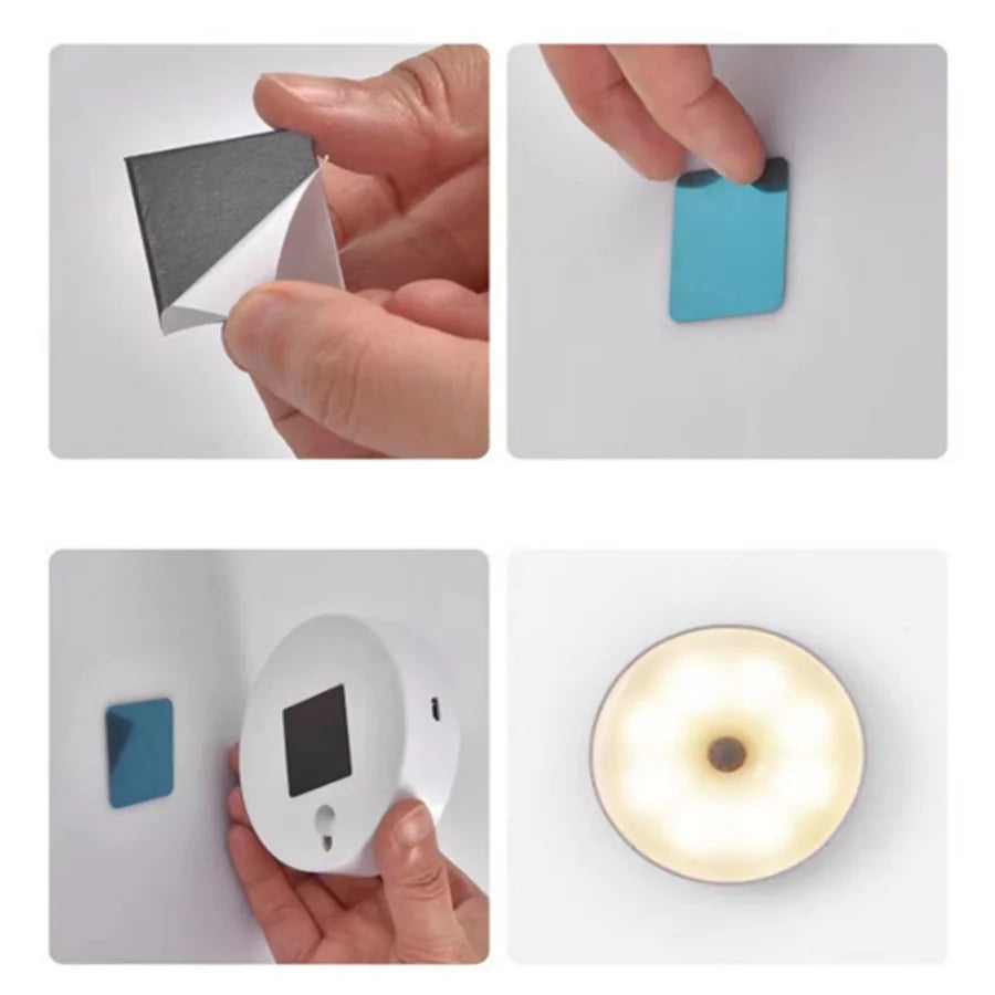Motion Sensor LED Night Light – Magnetic Under Cabinet Light