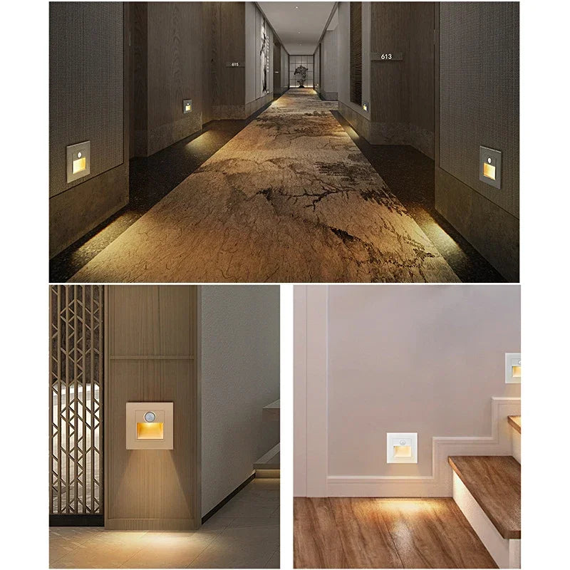 Motion Sensor LED Night Light – Automatic Stair & Wall Light