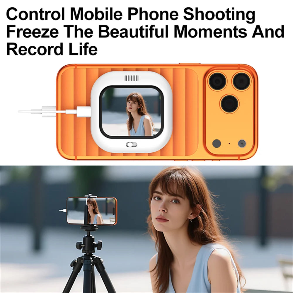 Magnetic Selfie Phone Screen – Bluetooth Vlogging Monitor