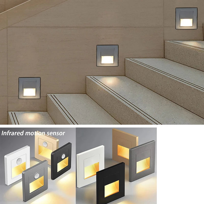 Motion Sensor LED Night Light – Automatic Stair & Wall Light