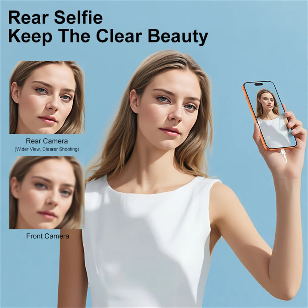 Magnetic Selfie Phone Screen – Bluetooth Vlogging Monitor