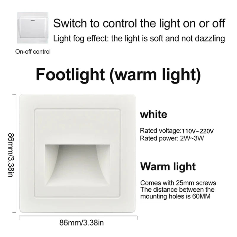 Motion Sensor LED Night Light – Automatic Stair & Wall Light
