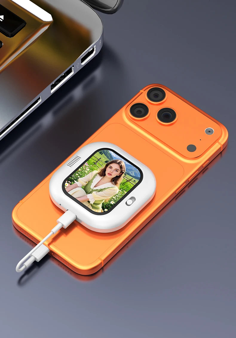 Magnetic Selfie Phone Screen – Bluetooth Vlogging Monitor