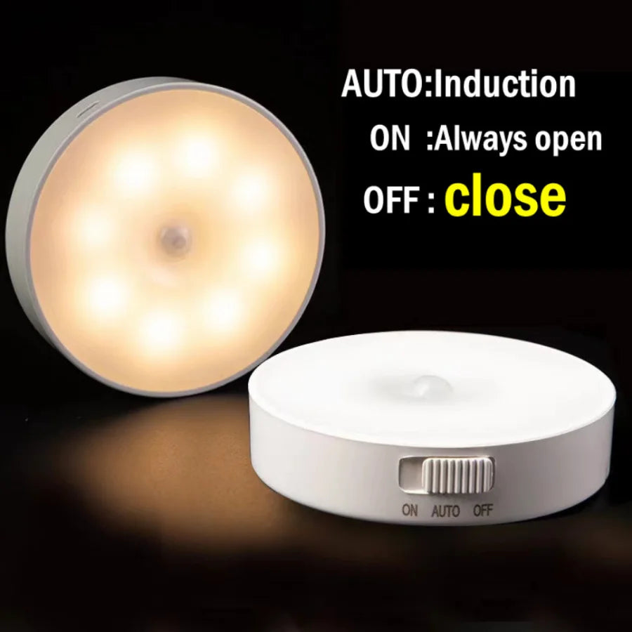 Motion Sensor LED Night Light – Magnetic Under Cabinet Light