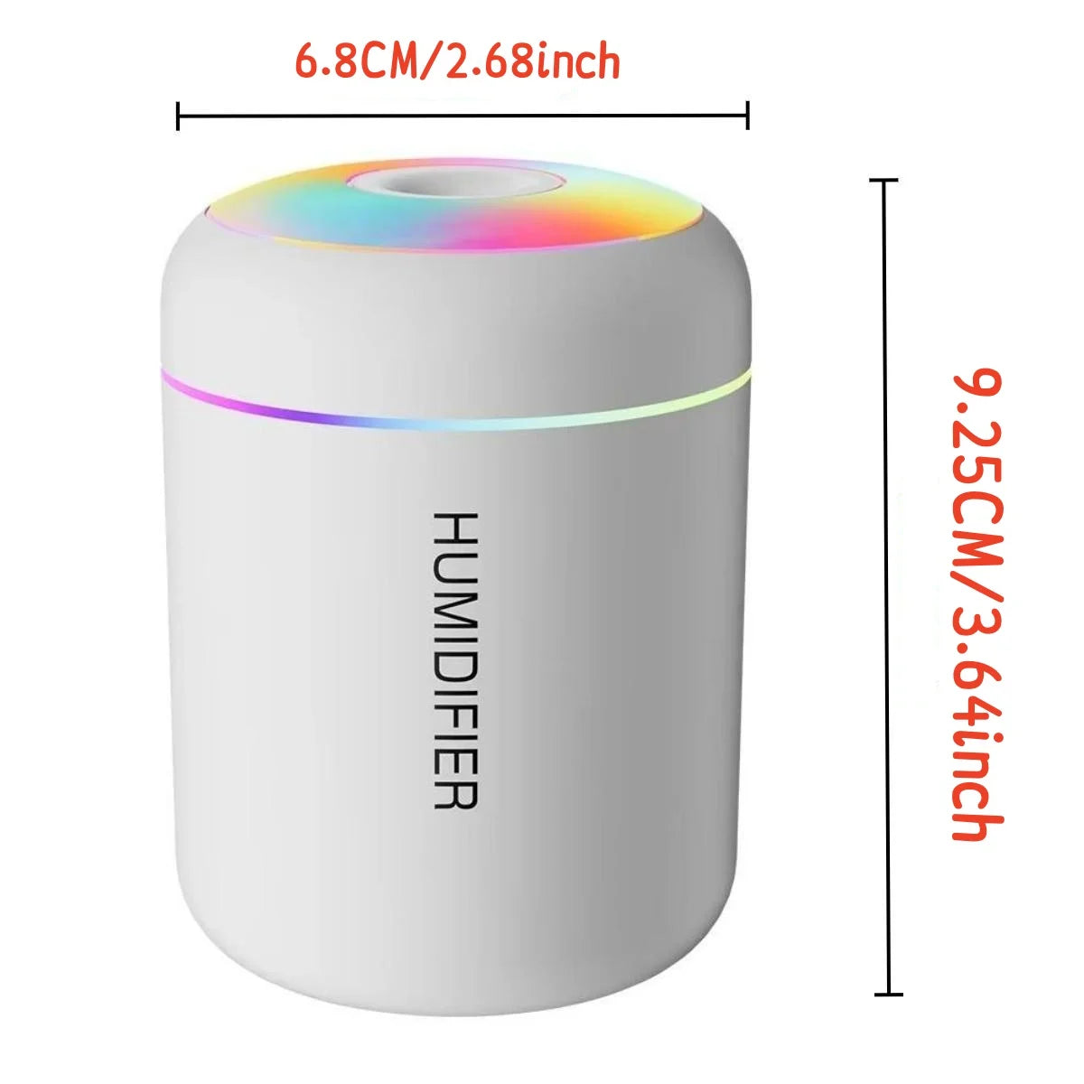 Mini USB Air Humidifier – LED Aroma Diffuser for Home & Car