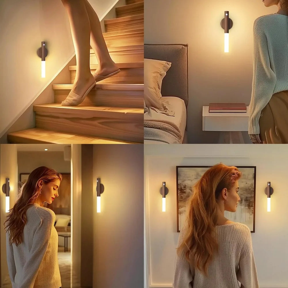 Modern Motion Sensor Wall Light – USB Rechargeable LED Lamp