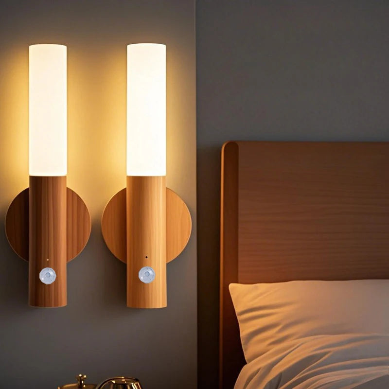 Modern Motion Sensor Wall Light – USB Rechargeable LED Lamp