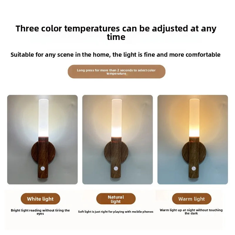 Modern Motion Sensor Wall Light – USB Rechargeable LED Lamp
