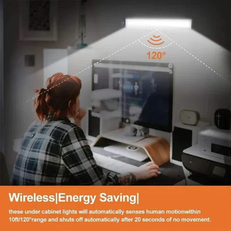 Rechargeable Motion Sensor Cabinet Light – Magnetic Under Cabinet LED Strip