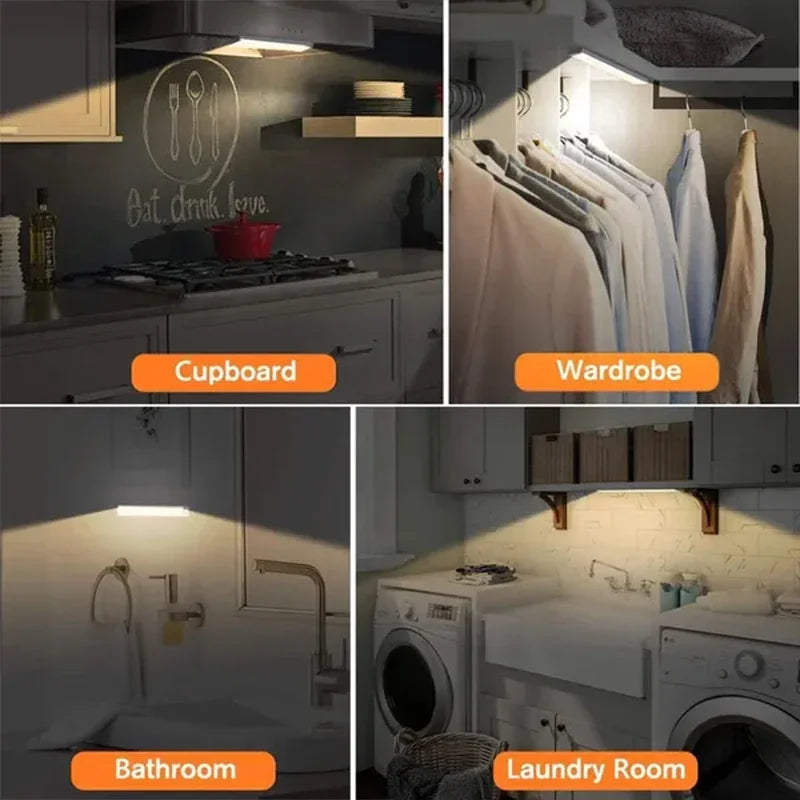 Rechargeable Motion Sensor Cabinet Light – Magnetic Under Cabinet LED Strip